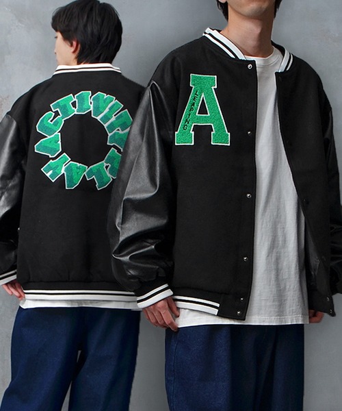 joker（ジョーカー） スタジャン オーバーサイズカレッジロゴ