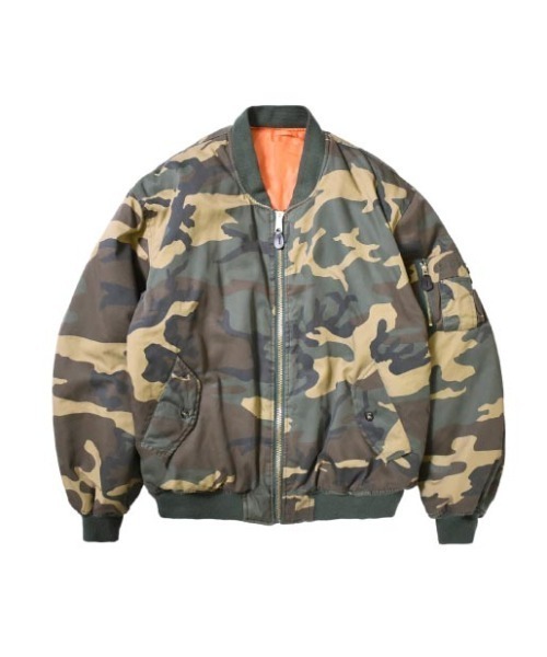 ジャケット MA-1 FostexGarments/フォステックスガーメンツ/CAMO MA-1 VRTG WASH LTD