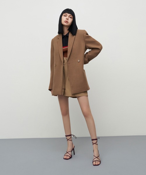 追跡便【Charles&Keith】ストラップタイアラウンドサンダル 2色 ストラッピー タイアラウンドサンダル&フルーツチャームセット