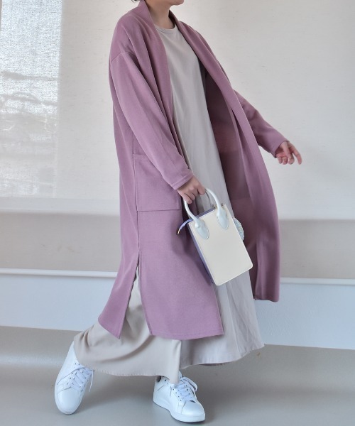 お値下げ‼️COTOO コトゥー　ロングカーディガン 週末限定値下げ中。未使用☆cotoo シルク、ジャケット風ロング