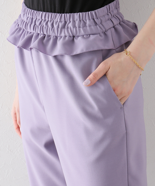 eLLa ウエストフリルパンツ　新品　撥水 eLLa ウエストフリルパンツ新品撥水