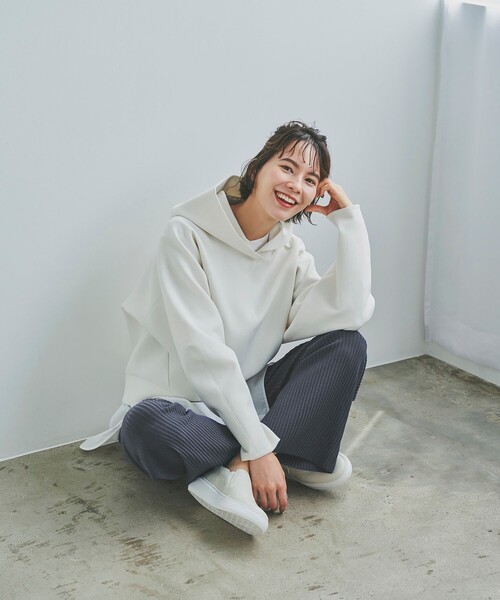 ICB（アイシービー） ワイドパンツ パンツ 「マガジン掲載」 リブ