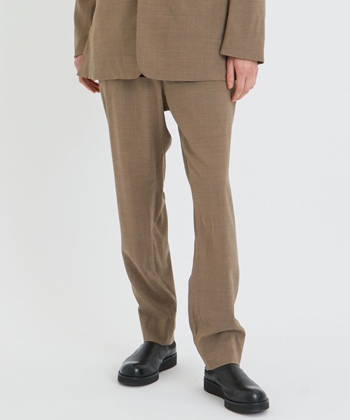 パンツ スラックス Washed Tapered Trousers