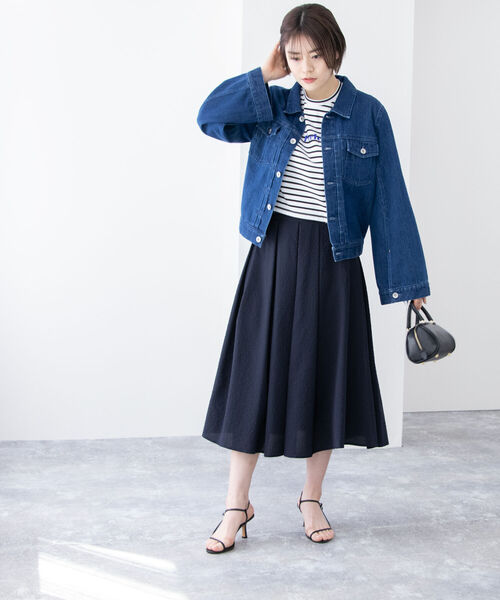 NOLLEY'S（ノーリーズ） スカート ◇【WEB限定】サッカータックフレア