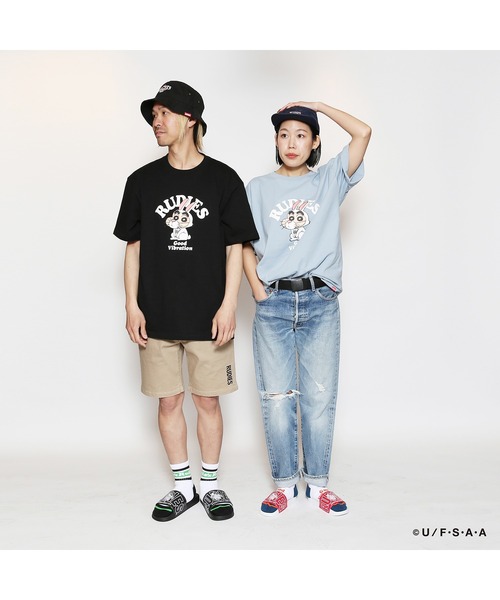 RUDIE'S tシャツ RUDIE'SxCRAYON SHINCHAN RABBIT TEE /ルー