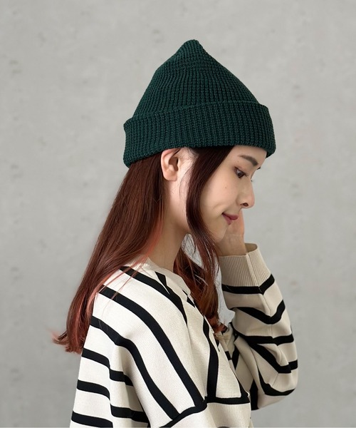 Per sist ence（パーシエンス） ニット帽 ニットキャップ ワッフル