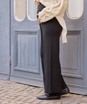 マタニティ ニットリブワイドパンツ(マタニティ...の詳細画像5