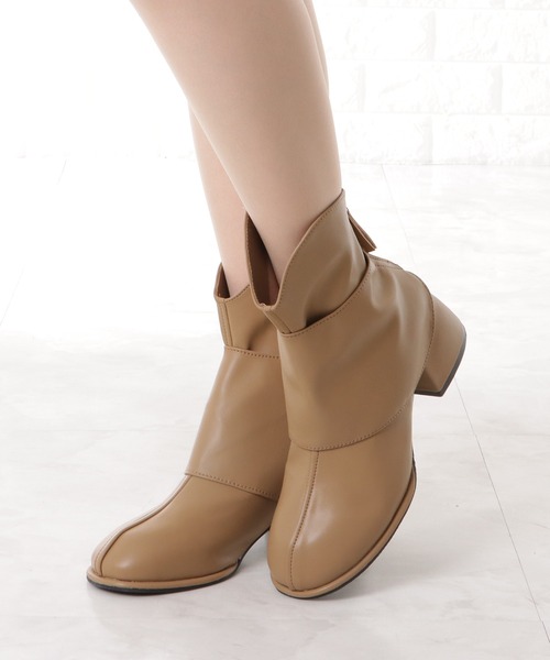 【DUNE LONDON】Suede Western ショートブーツ Lace Ladies ブーツ カバー風チャンキーウエスタンショート