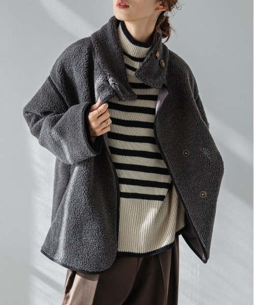 SUGAR BISKET（シュガービスケット） ボア調ブルゾン レディース