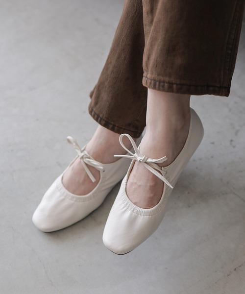 SESTO（セスト） バレエシューズ パンプス スムース素材レースアップ