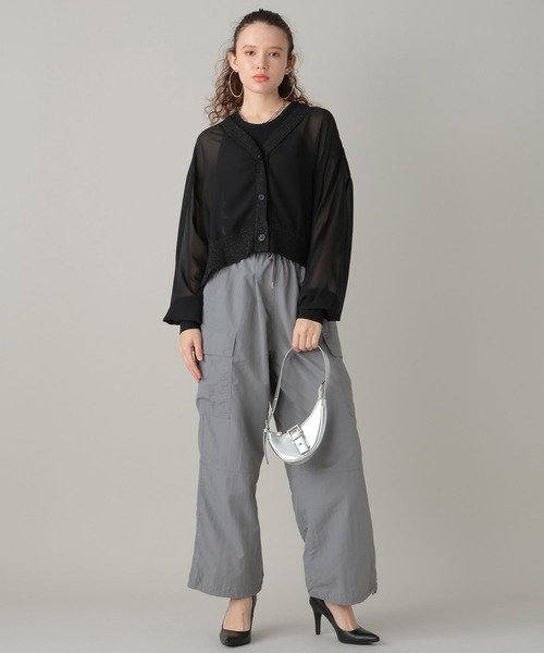 カーディガン ドッキングシアーカーデ レディース FOREVER21 カーディガン 「2024SS」シアードッキングカーデ
