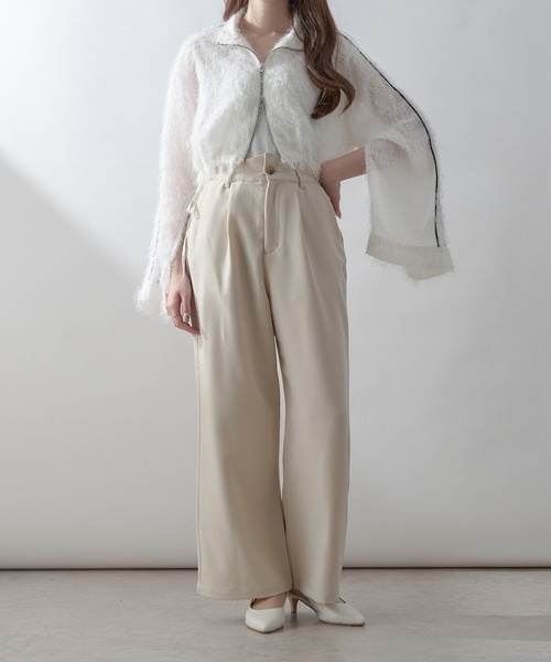 ドラッグストアーズ　薄手袖レースブルゾン　新品タグ付き Ambre Neige ブルゾン アウター slit sleeve track jacket / 袖