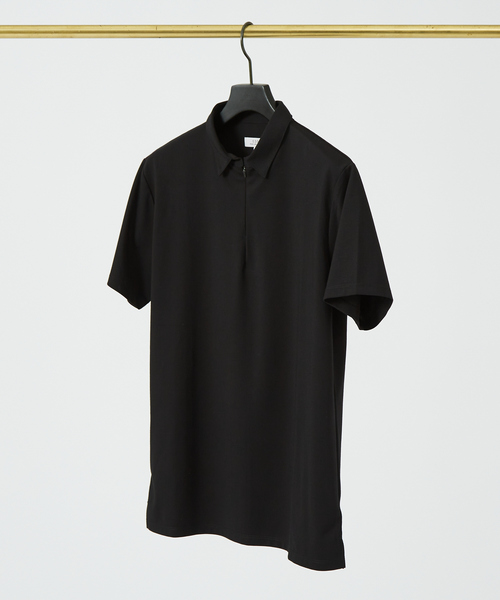 5351 POUR LES HOMMES ポロシャツ スリット ジップ ポロシャツ メンズ