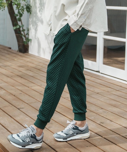 CAMBIO（カンビオ） パンツ mp12497-Diamond Quilt Cut sew Jogger