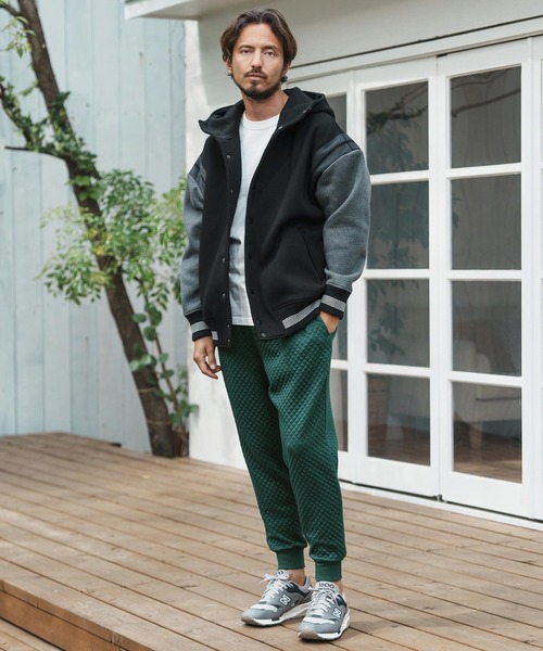 CAMBIO（カンビオ） パンツ mp12497-Diamond Quilt Cut sew Jogger