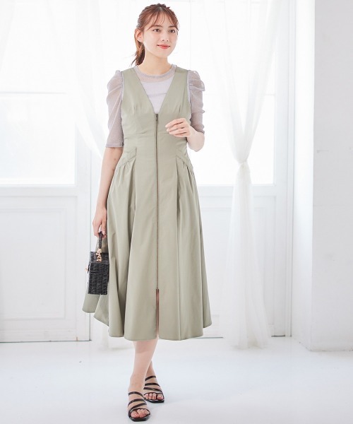 12Twelve Agenda（トゥエルブ アジェンダ） ジャンパースカート 前ZIP