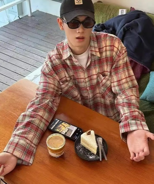 B.R.U シャツ カラー長袖チェックシャツ メンズ レディース : ZOZOTOWN