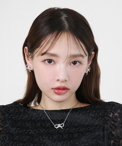 国内直営『TOCCA』GLITTER RIBBIN NECKLACE ネックレス TOCCA ネックレス GLITTER RIBBIN NECKLACE レディース