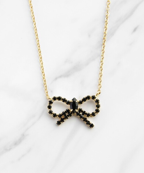 国内直営『TOCCA』GLITTER RIBBIN NECKLACE ネックレス TOCCA ネックレス GLITTER RIBBIN NECKLACE レディース