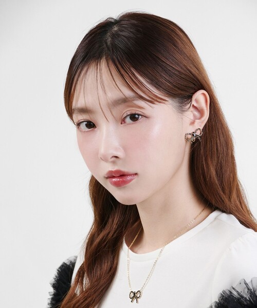 TOCCA ネックレス GLITTER RIBBIN NECKLACE レディース