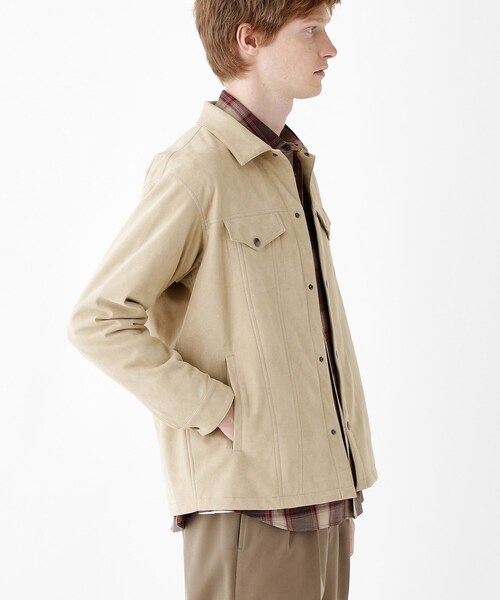 タケオキクチ（TAKEO KIKUCHI）/【THE FLAGSHIP】アマレッタスエード　シャツGジャン TAKEO KIKUCHI（タケオキクチ） シャツ 「THE FLAGSHIP」アマレッタ