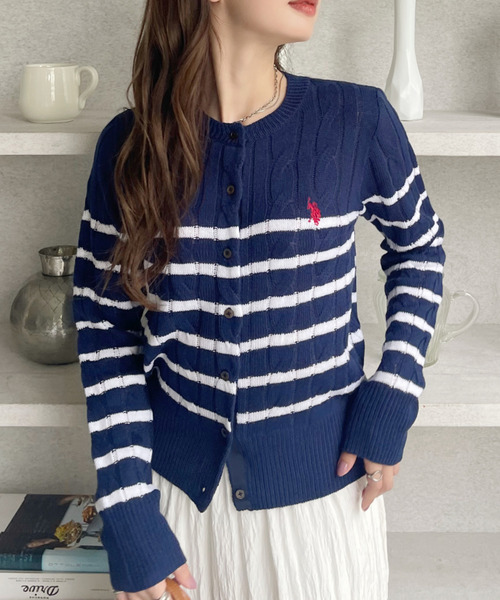 00s US POLO ASSN カーディガン アーガイル U.S. POLO ASSN.（ユーエスポロアッスン）の「WEB限定
