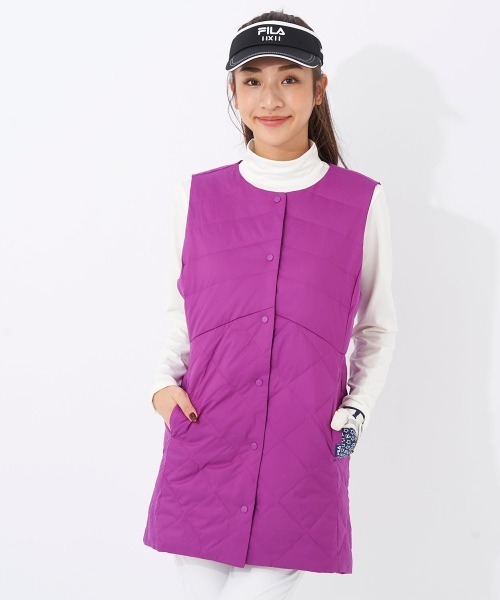 未使用品FIRAダウンベスト　M FILA GOLF ダウンベスト ベスト レディース メンズ : ZOZOTOWN
