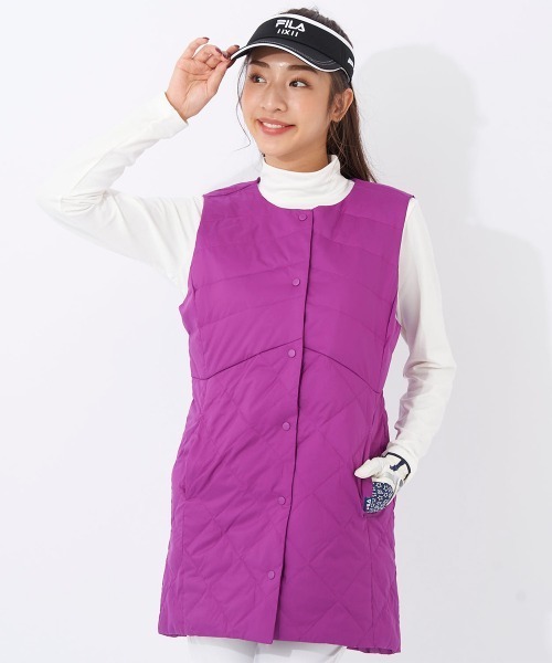 【近日処分・美品】FILA GOLF ゴルフ ダウンベスト レディース FILA GOLF ダウンベスト ベスト 「FILA GOLF」ダウンベスト
