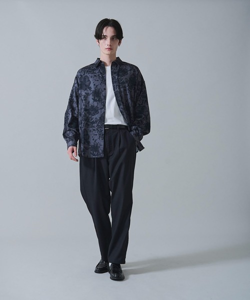 BROWNY スラックス BROWNY/ベルト付きテーパードスラックス メンズ