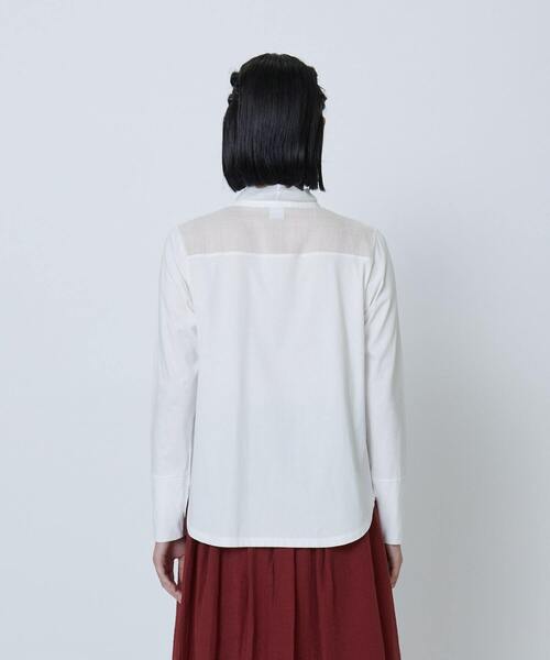 LOISIR tシャツ ラミーローン×ハイゲージ天竺カットソーブラウス
