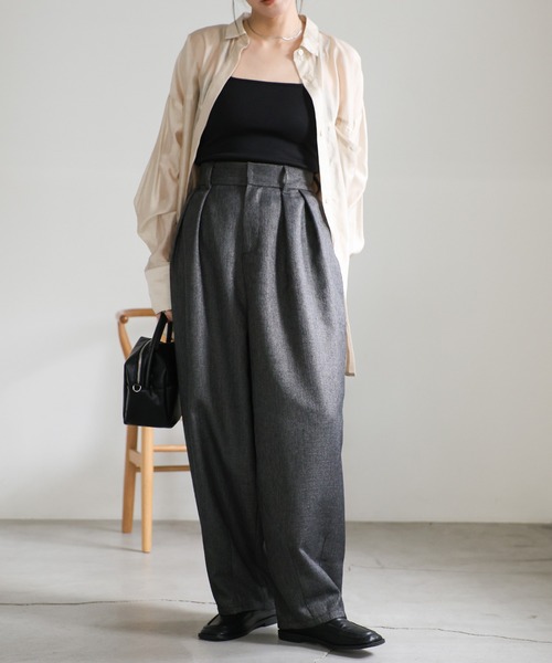 select MOCA（セレクトモカ） スラックス パンツ ツイードスラックス