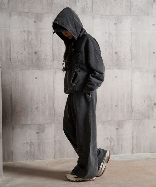 パーカー グランジ加工 スウェットパーカー / Grunge Sweat Hoodie