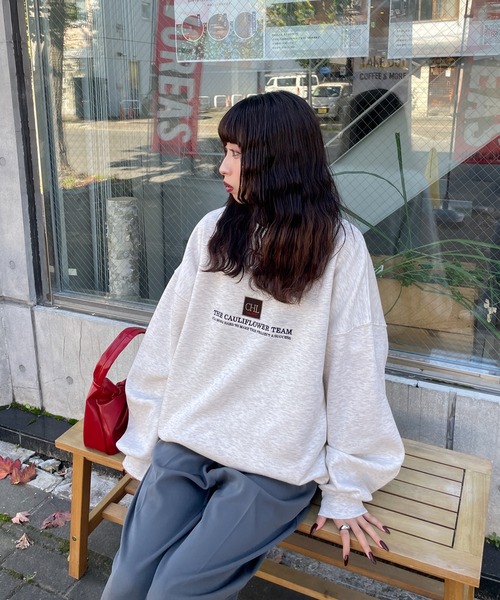 トレーナー スウェット ヴィンテージ刺繍スウェット レディース
