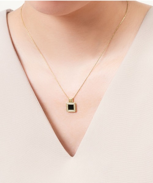 現行品　ヴァンドームアオヤマ　ブラックカルセドニー　ネックレス　K18 VENDOME AOYAMA（ヴァンドーム青山） ネックレス K18YG ブラック
