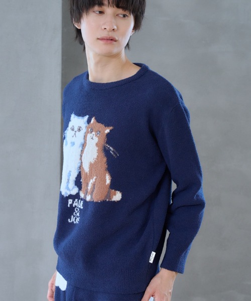 【新品】ポール＆ジョーPAUL&JOE　 ヌネット＆足形パジャマ（M) PAUL&JOE（ポール＆ジョー） パジャマ 「PAUL ＆ JOE」ヌネット＆ロゴ