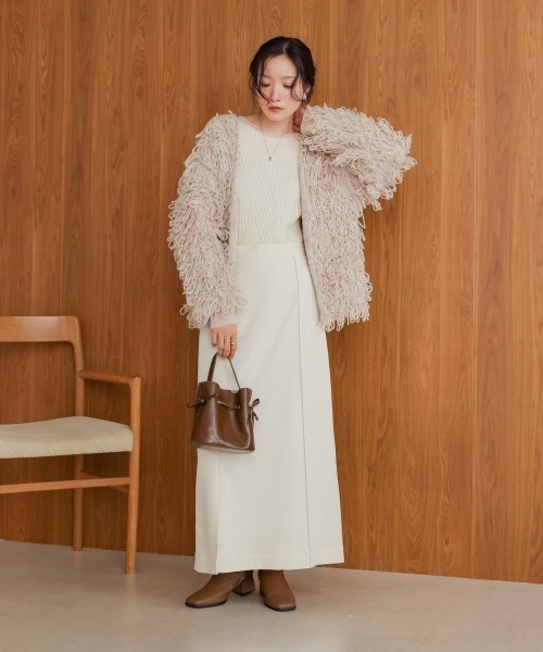 BAB（バブ） カーディガン ループ編みニットカーディガン レディース