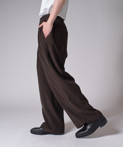 Lui's（ルイス） パンツ キュプラ混イージーワイドパンツ メンズ