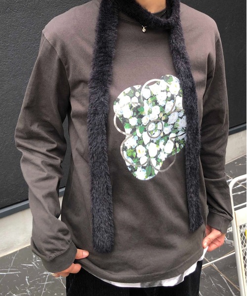 tシャツ Casselini(キャセリーニ)フラワープリントロンT レディース