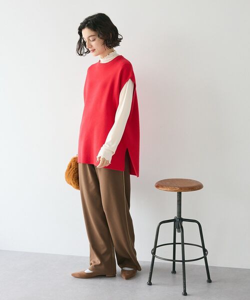 模様ボタン付きベスト　新品未使用 透かし模様の脇ボタンベスト - atelier K'sk Online Store