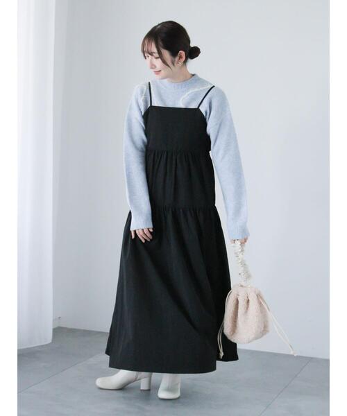 Te chichi TERRASSE ワンピース 2WAYバルーンティアードキャミ
