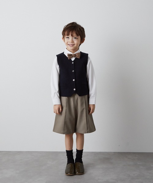 【riziere 4点セット】子供用フォーマルスーツ ベストシャツ140cm riziere フォーマル 発表会 卒園式 入学式 フォーマルベスト