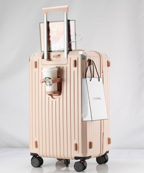 コレクション Real roulette set relac（レーラック） スーツケース ドリンクホルダー付き 多機能