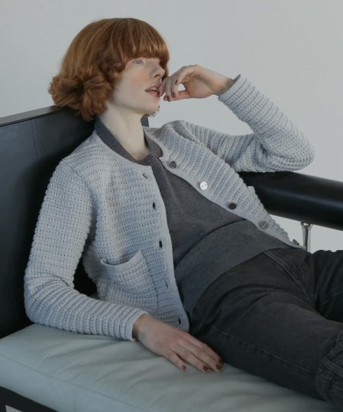 カーディガン ワッフルニットジャケット / Waffle Knit Jacket レディース