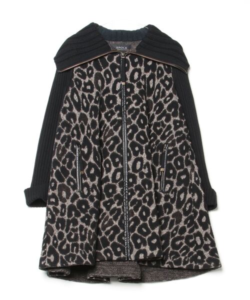 EPOCA（エポカ） レオパードコート 40 ブラック レディース : ZOZOTOWN