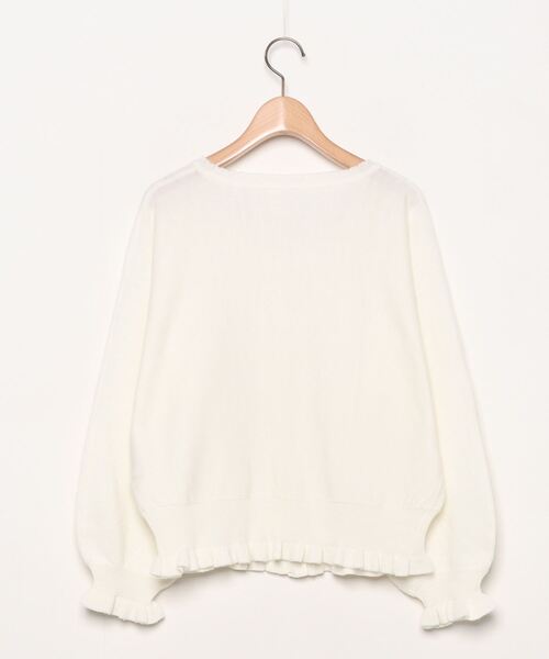 「Secret Honey」 ニットカーディガン - ホワイト レディース_画像2