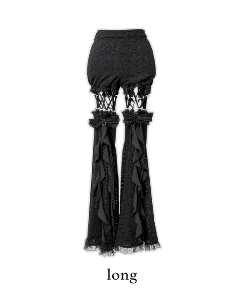 パンツ AVENCHUMU Open lace up lace flare pants AVENCHUMU パンツ Open lace up lace flare pants レディース