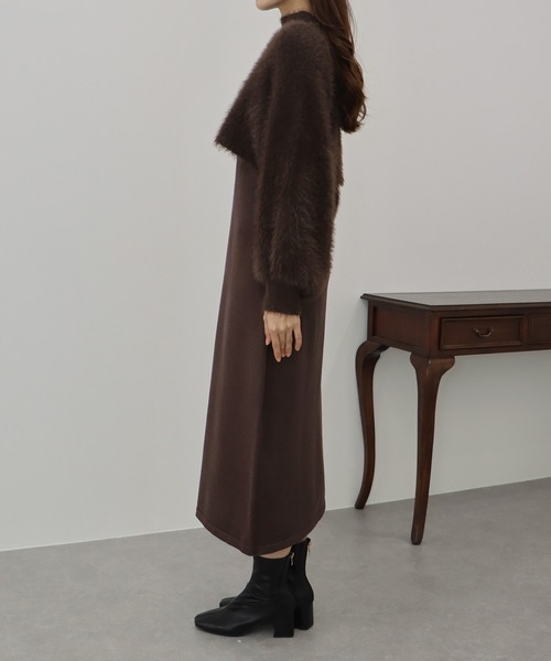 「BLUEEAST」 コンビワンピース LARGE ベージュ レディース_画像3