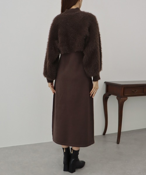 「BLUEEAST」 コンビワンピース LARGE ベージュ レディース_画像4