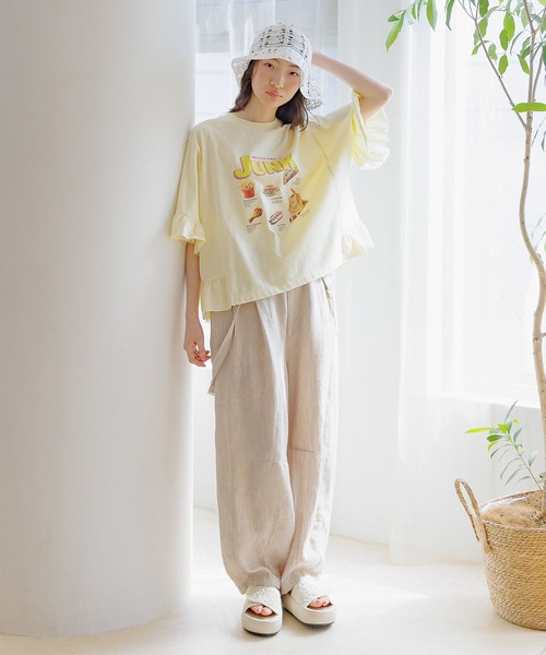 niko and… tシャツ フリルアソートキャットTシャツ レディース
