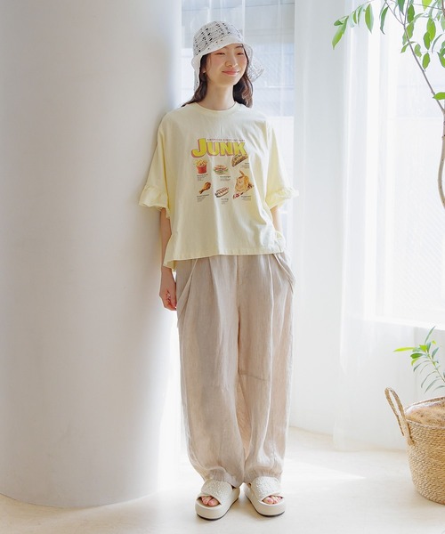 niko and… tシャツ フリルアソートキャットTシャツ レディース